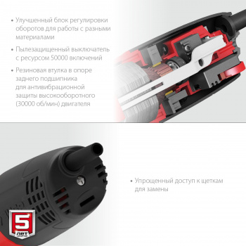 Углошлифовальная машина Зубр УШМ-125-1105 ЭТ