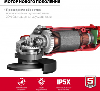 Углошлифовальная машина Зубр Мастер УШМ-125-1205 Э