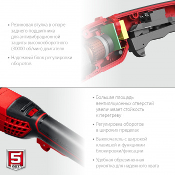Углошлифовальная машина Зубр Мастер УШМ-125-1205 Э