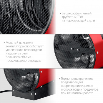 Тепловая пушка электрическая Зубр Мастер ТП-3