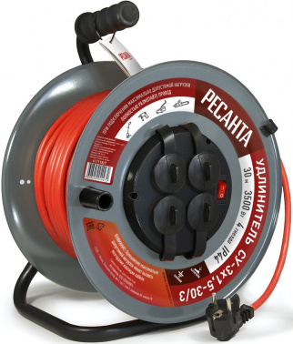 Удлинитель силовой Ресанта СУ-3х1,5-30/3