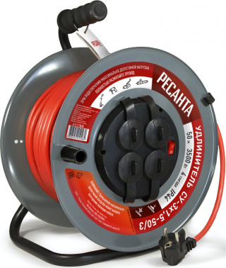 Удлинитель силовой Ресанта СУ-3х1,5-50/3