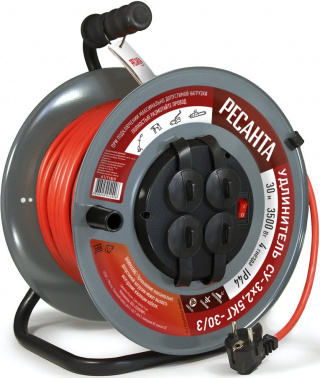 Удлинитель силовой Ресанта СУ-3х2,5КГ-30/3