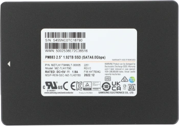 Накопитель SSD Samsung SATA-III 1920GB MZ7LH1T9HMLT-00005