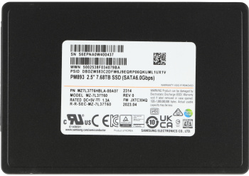 Накопитель SSD Samsung SATA-III 7.68TB MZ7L37T6HBLA-00A07