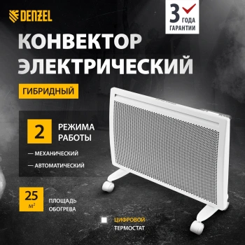 Конвектор Denzel HybridX-1500