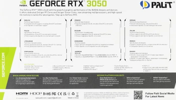 Видеокарта Palit PCI-E 4.0  PA-RTX3050 STORMX