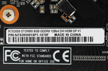 Видеокарта Palit PCI-E 4.0  PA-RTX3050 STORMX