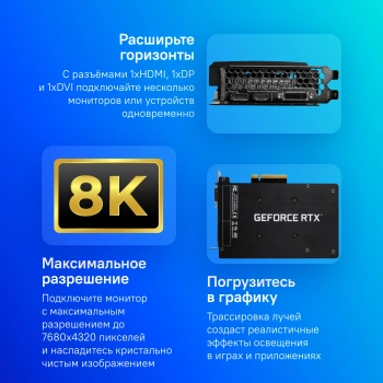 Видеокарта Palit PCI-E 4.0  PA-RTX3050 DUAL