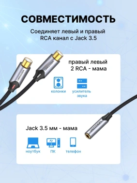 Кабель-переходник аудио Vention BCOHY