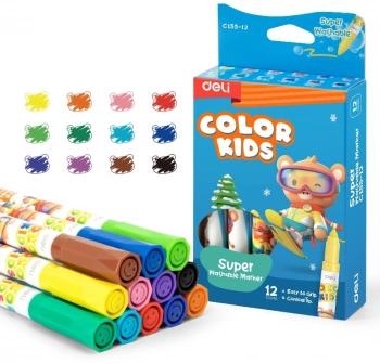 Фломастеры Deli  EC155-12