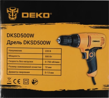 Дрель-шуруповерт Deko DKSD500W