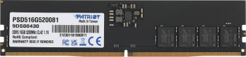 Память DDR5 16GB 5200MHz Patriot  PSD516G520081