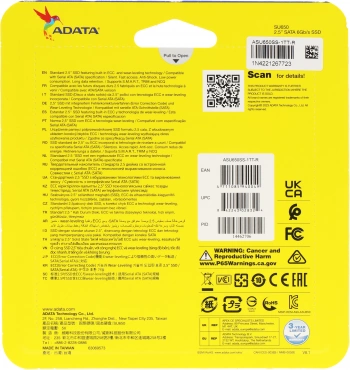 Накопитель SSD A-Data SATA-III 1TB ASU650SS-1TT-R