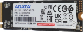 Накопитель SSD A-Data PCIe 4.0 x4 2TB ALEG-960-2TCS
