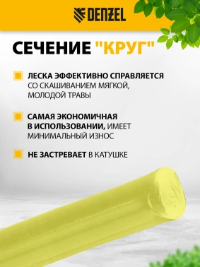 Леска для садовых триммеров Denzel 96282