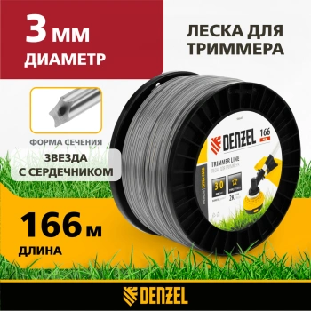 Леска для садовых триммеров Denzel 96843