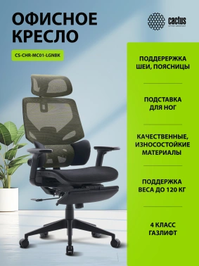 Кресло Cactus  CS-CHR-MC01-LGNBK