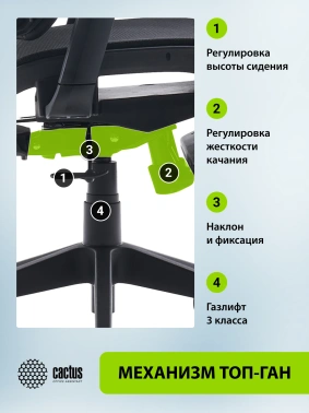 Кресло Cactus  CS-CHR-MC01-LGNBK