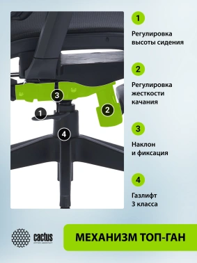 Кресло Cactus  CS-CHR-MC01-GYBK