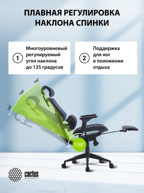 Кресло Cactus  CS-CHR-MC01-BLBK