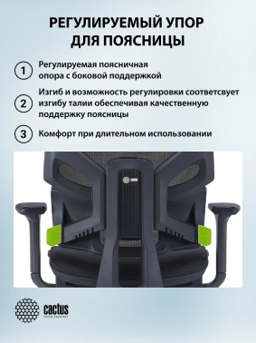 Кресло Cactus  CS-CHR-MC01-BLBK