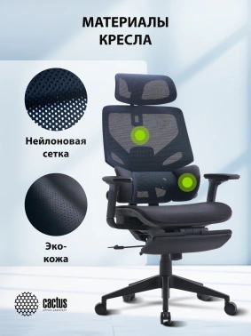 Кресло Cactus  CS-CHR-MC01-BLBK