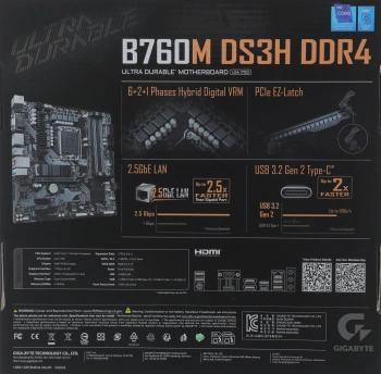 Материнская плата Gigabyte B760M DS3H DDR4