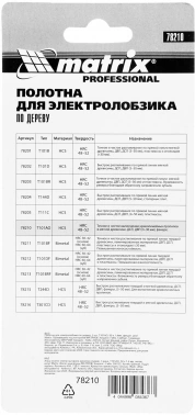 Набор пилок по дереву Matrix 78210