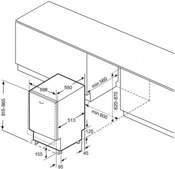Посудомоечная машина встраив. Krona Martina 60 BI