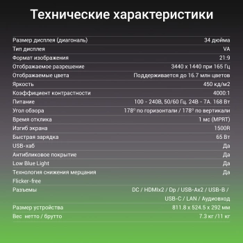 Монитор Digma 34