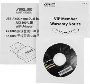 Сетевой адаптер Wi-Fi Asus USB-AX55 NANO