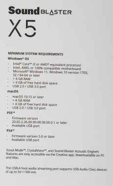Звуковая карта Creative USB Sound Blaster X5