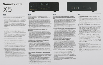 Звуковая карта Creative USB Sound Blaster X5