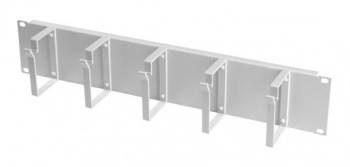 Кабельный органайзер горизонтальный Lande LN-KDG-YKD-2UKN-LG односторонний кольца 2U шир.:19