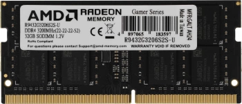 Память DDR4 32Gb 3200MHz AMD  R9432G3206S2S-U