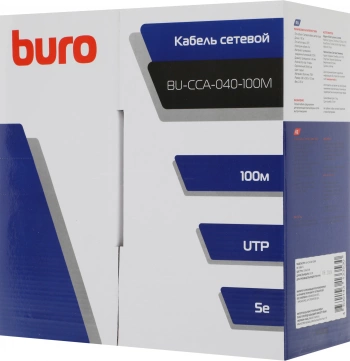 Кабель сетевой Buro BU-CCA-040-100M