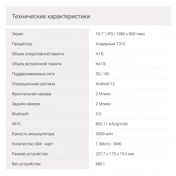 Планшет Digma Kids 1247C