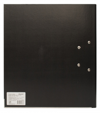 Папка-регистратор Silwerhof A4 50мм двусторон.ПВХ черный мет.окант. сборная смен.карм. на кор.