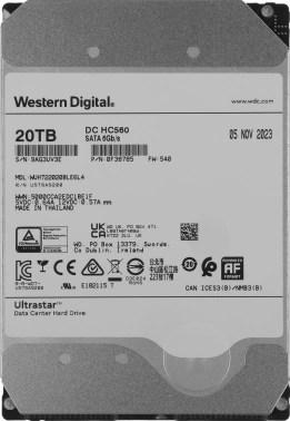 Жесткий диск WD SATA-III 20TB 0F38785/0F38643  WUH722020BLE6L4