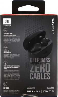 Гарнитура внутриканальные JBL Wave 200TWS