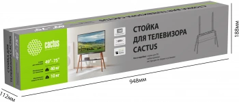 Подставка для телевизора Cactus CS-ST3647BKWN