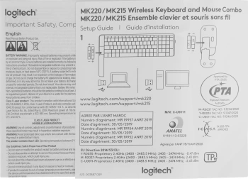Клавиатура + мышь Logitech MK220