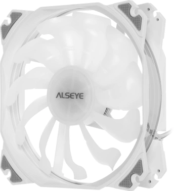 Вентилятор для корпуса Alseye M120-PWA Kit RGB 120х120x25 белый 4-pin 33.8дБ (упак.:3шт) Ret