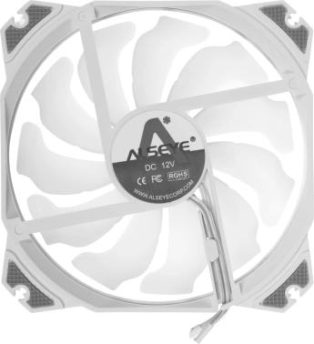 Вентилятор для корпуса Alseye M120-PWA Kit RGB 120х120x25 белый 4-pin 33.8дБ (упак.:3шт) Ret