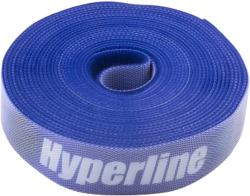 Хомут-липучка Hyperline WASNR-5X25-BL 5000x25мм (упак:1шт) полиамид синий