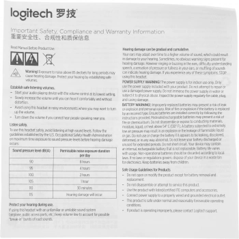 Наушники с микрофоном Logitech H340