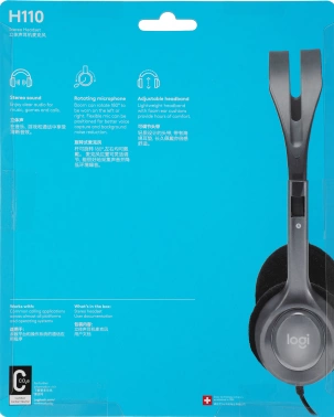 Наушники с микрофоном Logitech H110