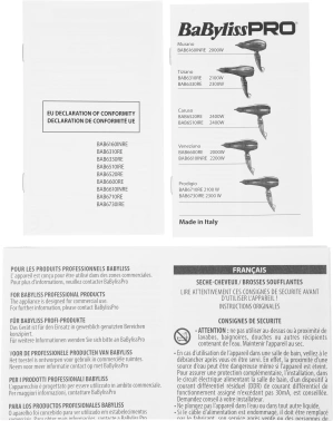 Фен Babyliss Pro Tiziano