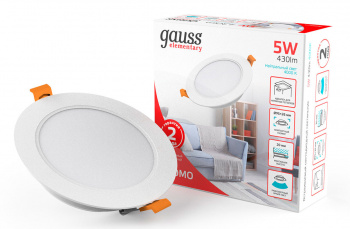 Светильник Gauss Elementary  Downlight